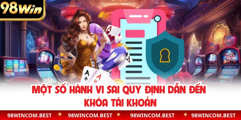 Một số hành vi sai quy định dẫn đến khóa tài khoản